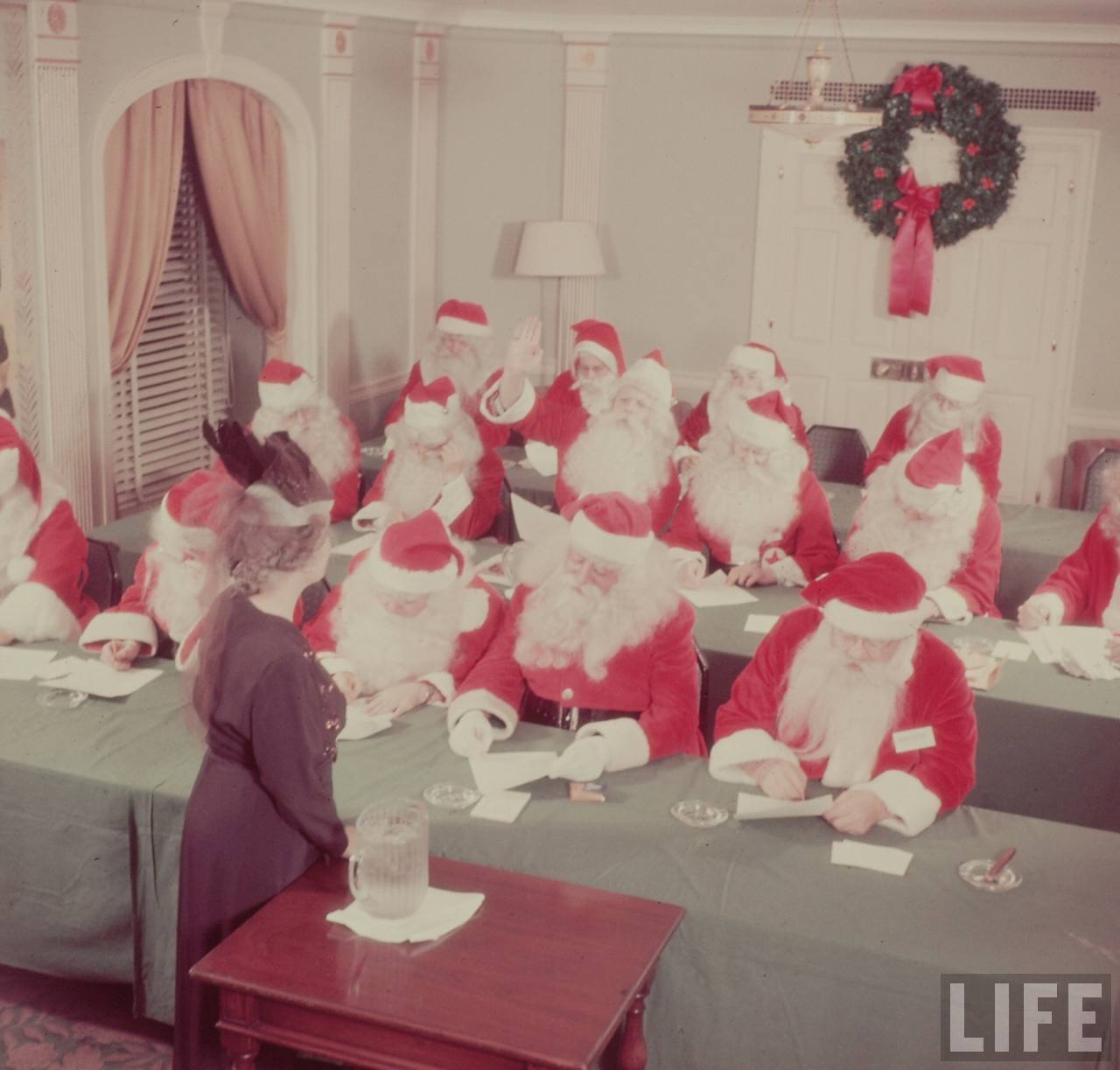 Old Photos: Santa Claus School In Technicolor | Kansas City With The ...